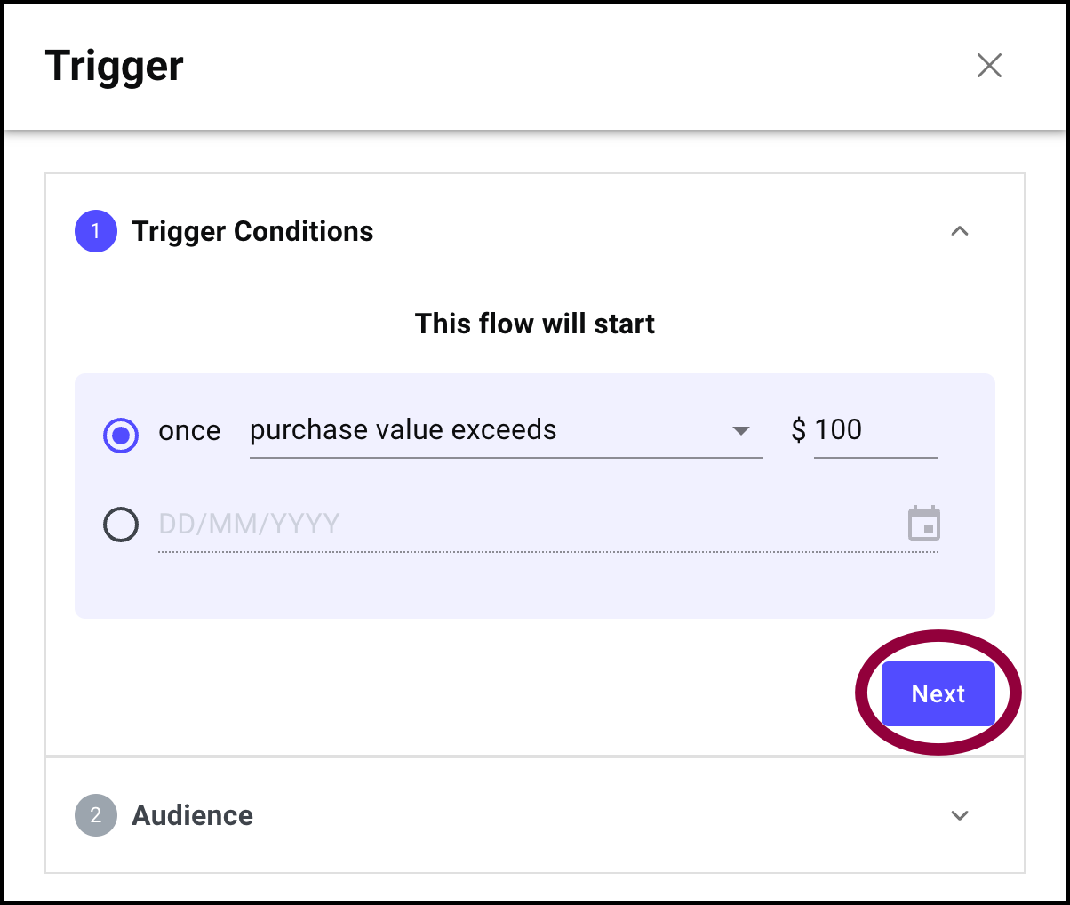 Create a campaign from scratch 19 click